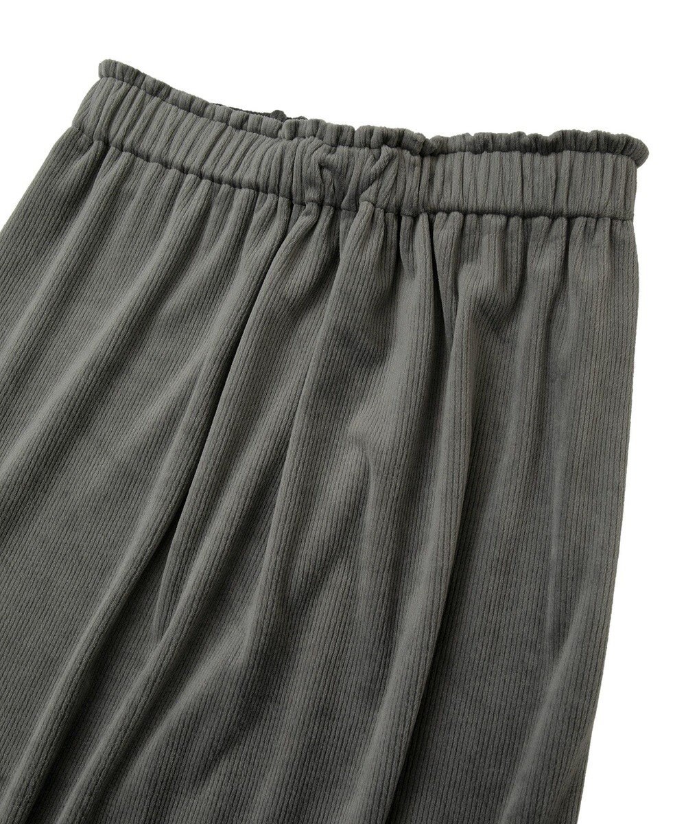 Green Parks ぽかぽか裏起毛ベロアＩラインスカート 