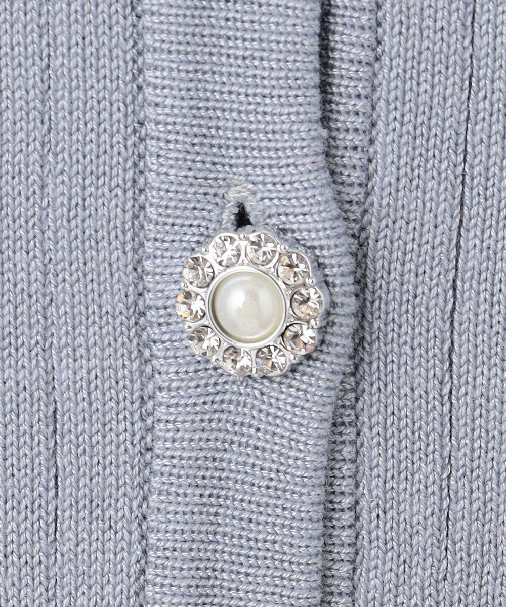 Feroux 【洗える】ビジューボタン カーディガン 