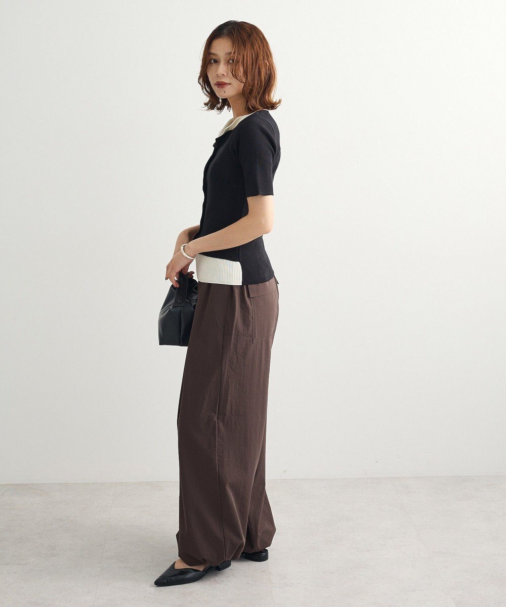 Green Parks ・Ｐｅｔｉｔ　Ｆｌｅｕｒ　バイカラーレイヤードニット 