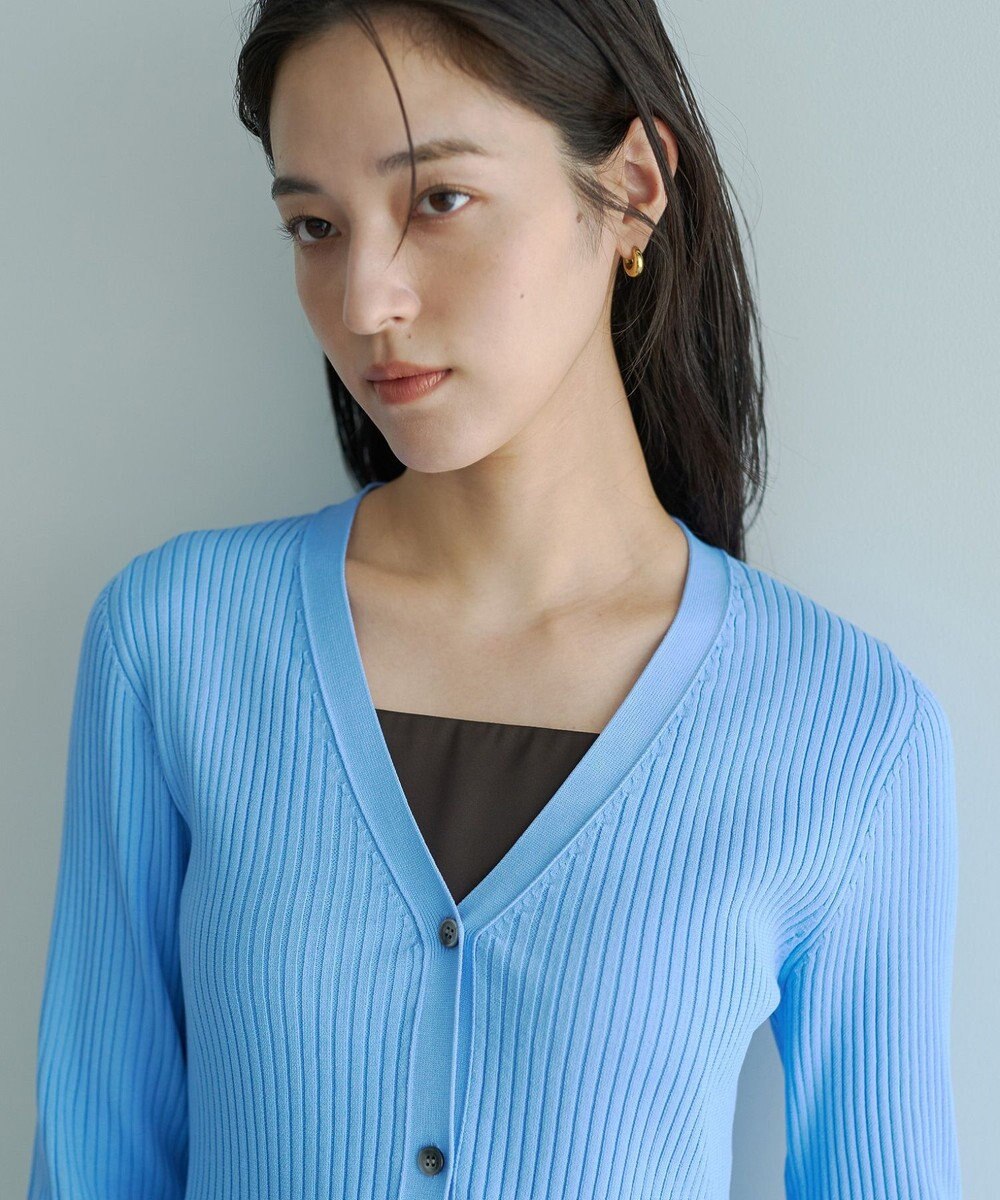 YECCA VECCA ペプラムカーディガン 