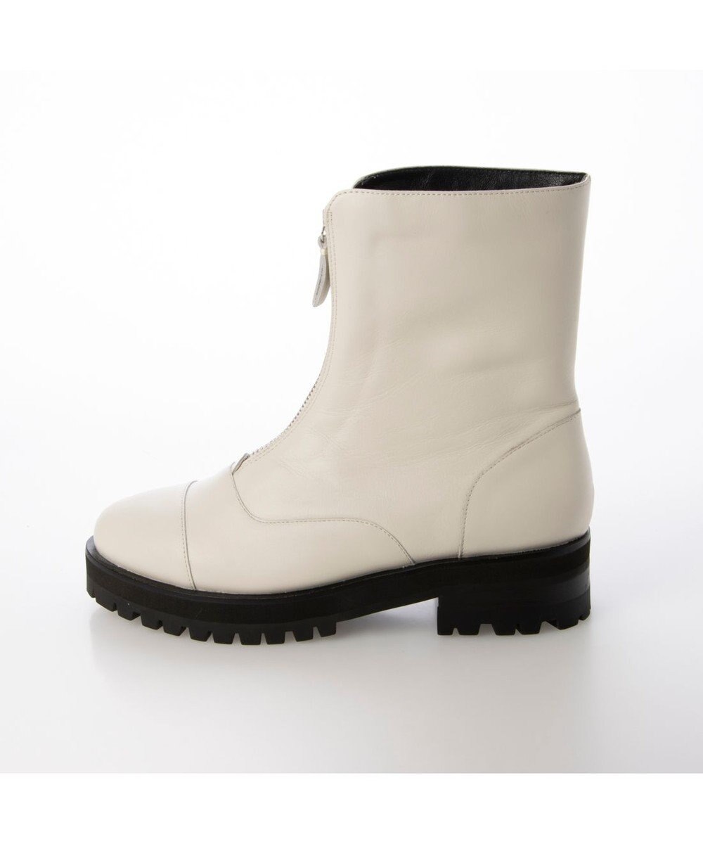 ing <ing>【サスティナブルシリーズ】タンクソールフロントジップブーツ 