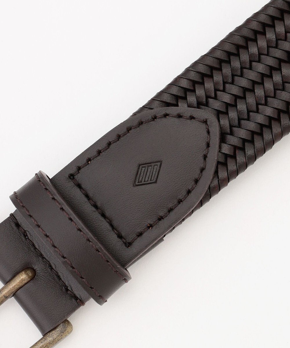 JOSEPH ABBOUD 【キングサイズ・イタリア素材・ストレッチ・日本製】レザーメランジストレッチベルト 