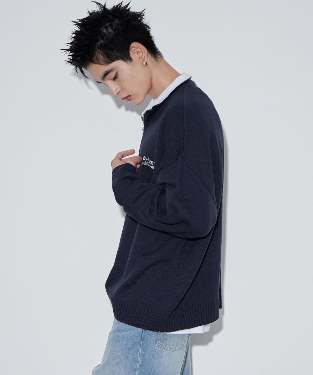 WEGO 【ユニセックス着用ITEM】ワンポイントハーフジッププルオーバー 