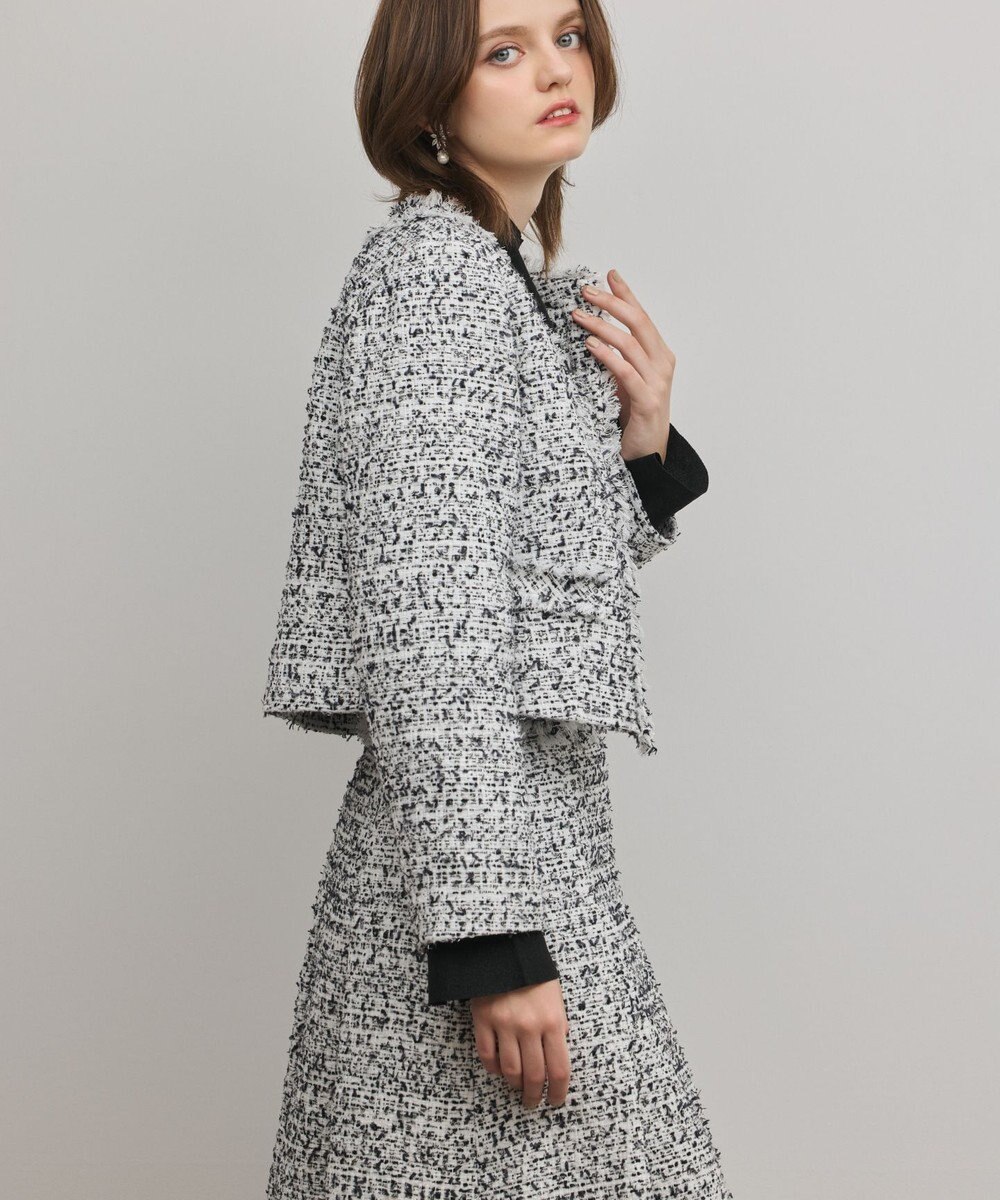 GRACE CONTINENTAL ミックスツイードジャケット 