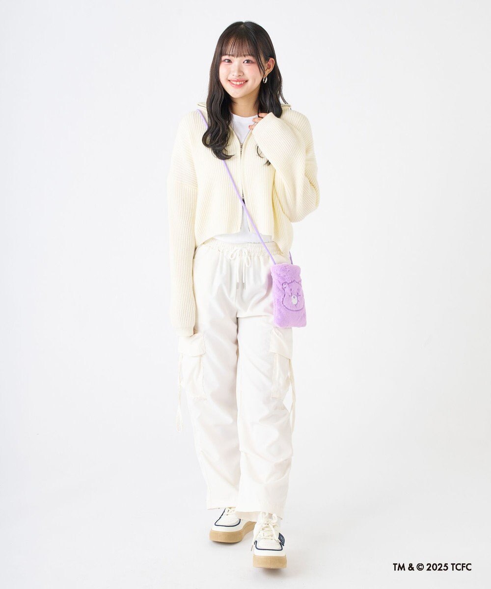 MOONBAT Care Bears(ケアベア) フェイクファーサコッシュ 手洗い可能 バッグ 