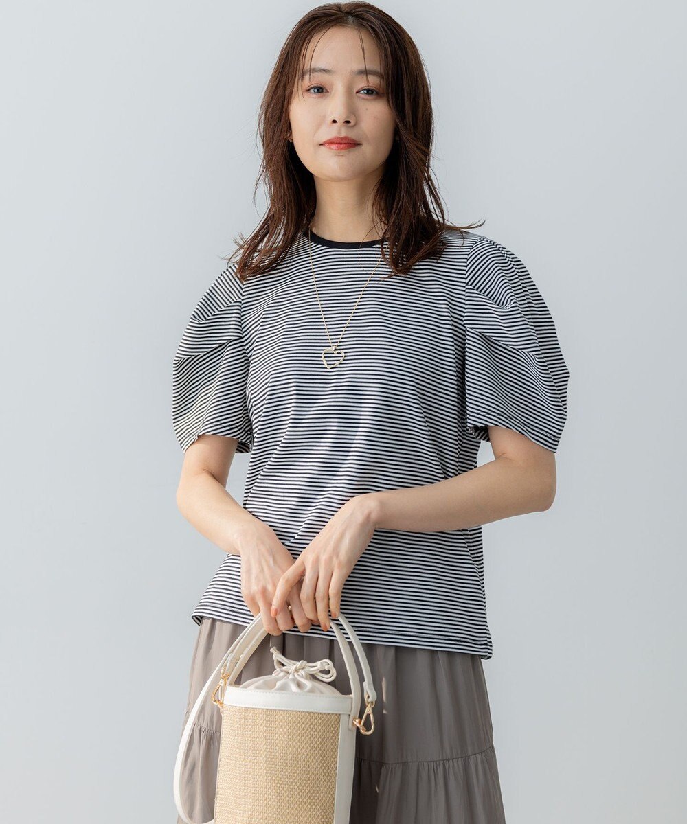 組曲 GIZAコットンタックスリーブ Tシャツ 