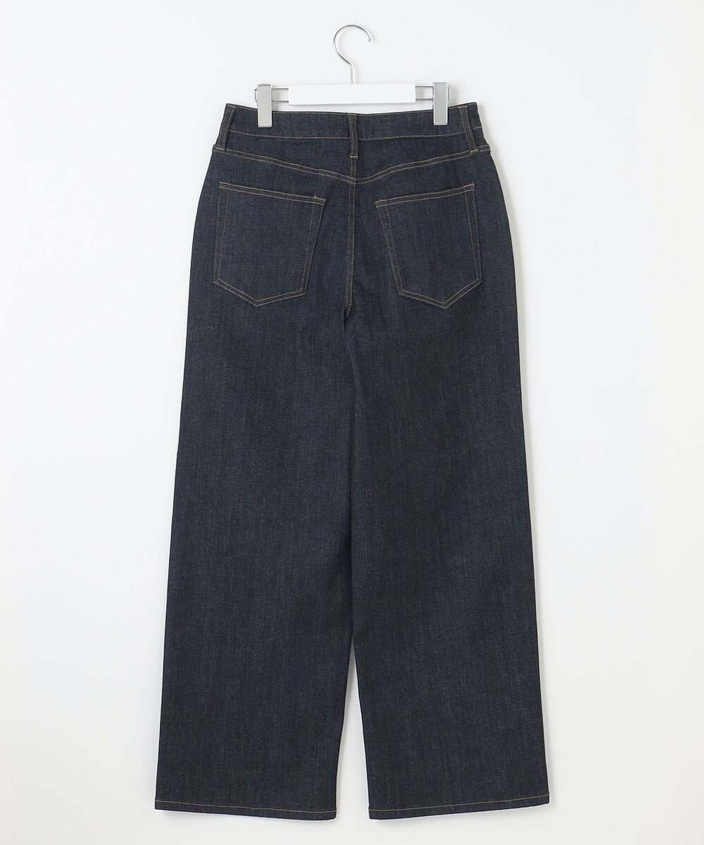 自由区 【洗える】365DENIMワイドストレート パンツ 