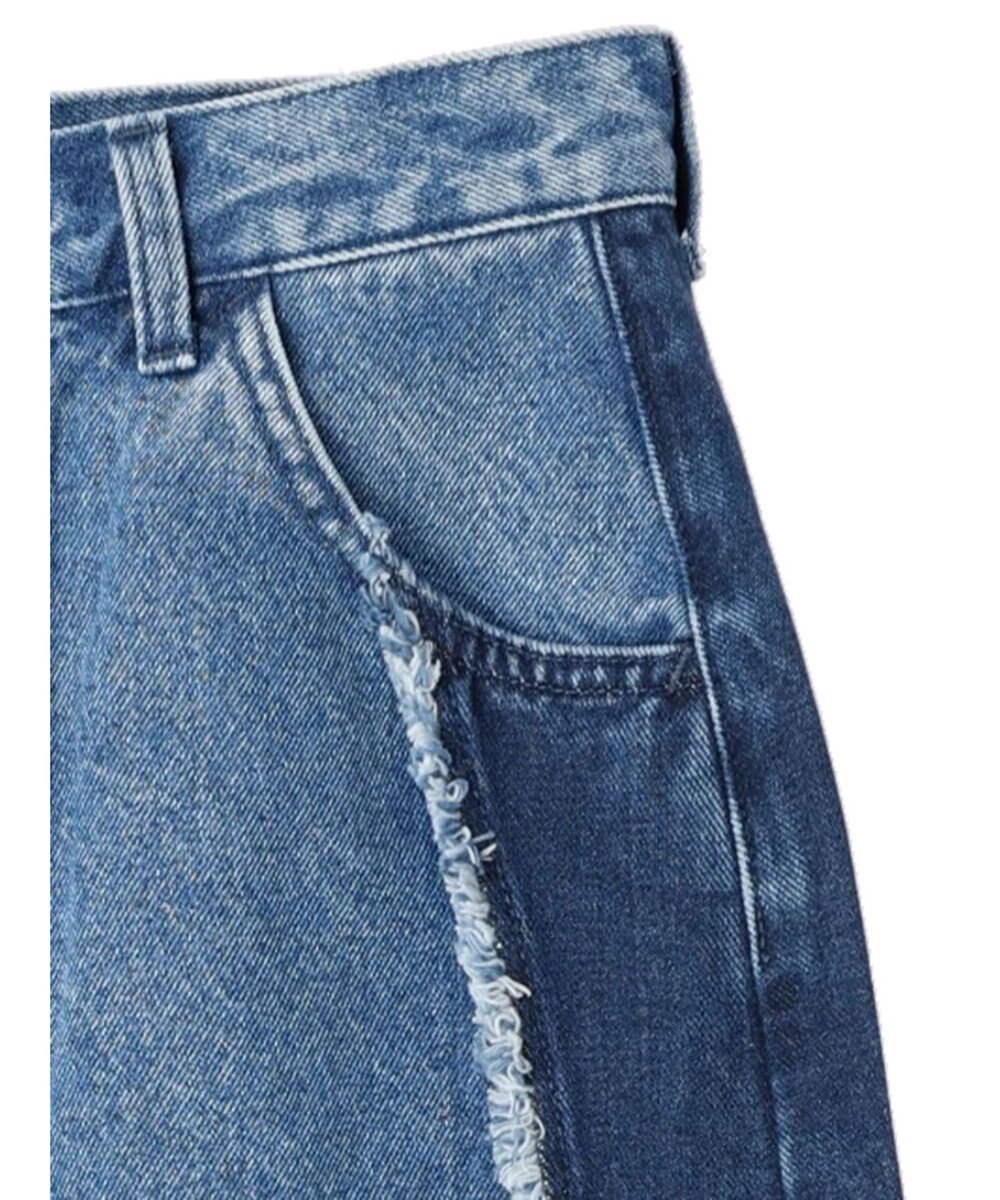 earth music&ecology Ｌｅｅ×ｅ．ｍ．ａ．ｅ　切替デニムスカート 