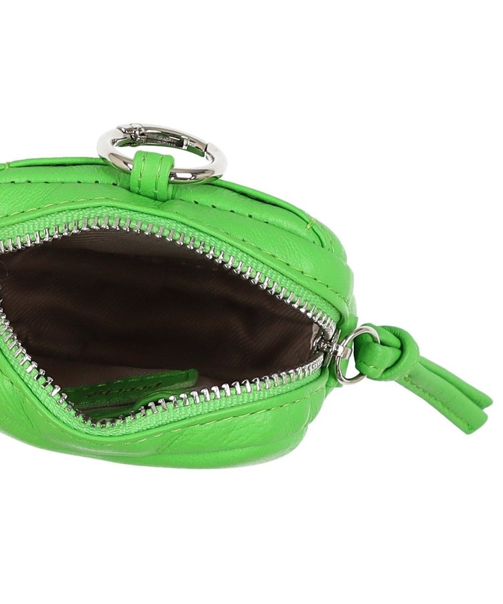 UNBILLION ペルケ perche / 蛍光レザーストラップ付き・チャームポーチショルダー 