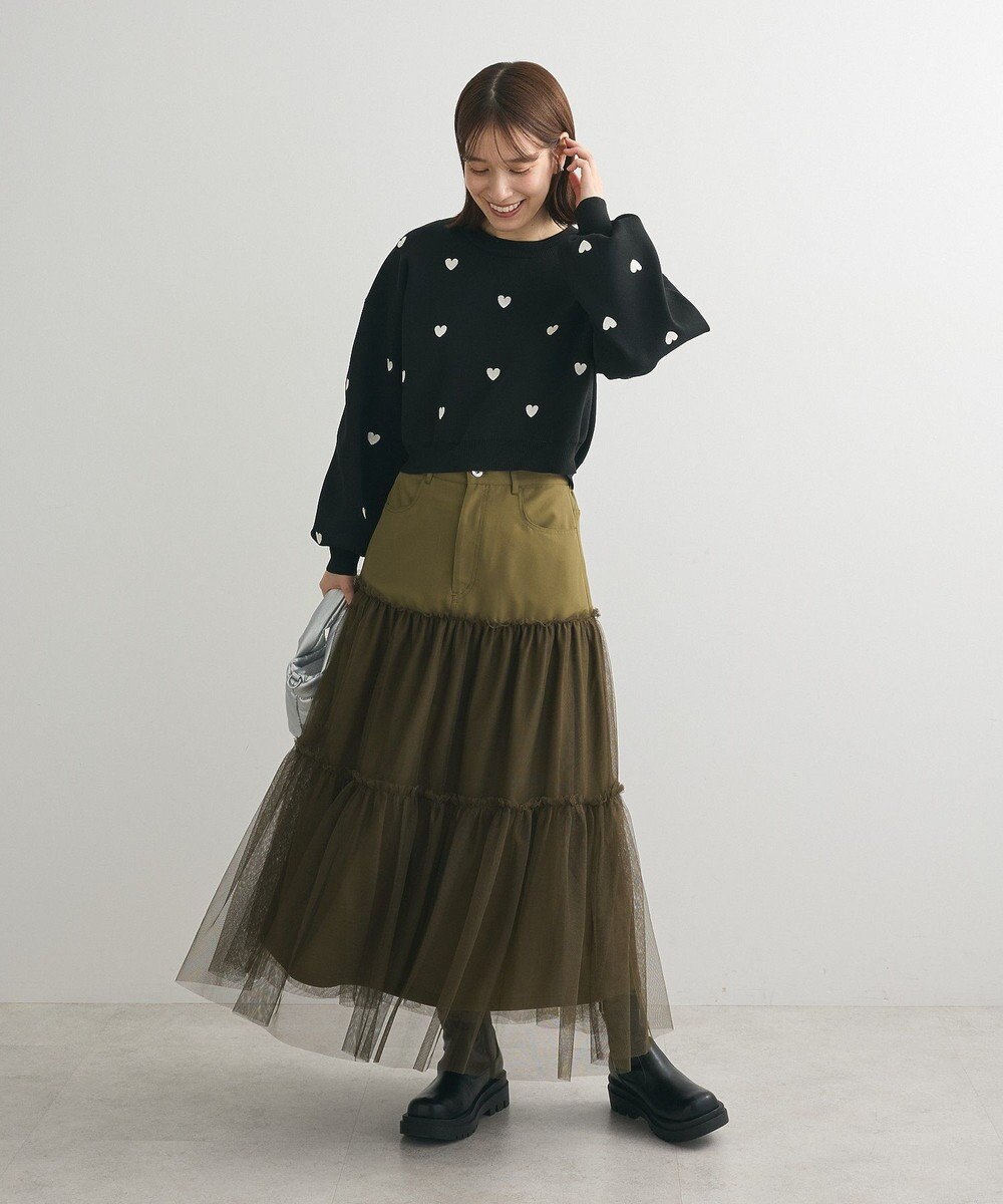 Green Parks ・ELENCARE DUE ハイブリットティアードスカート 
