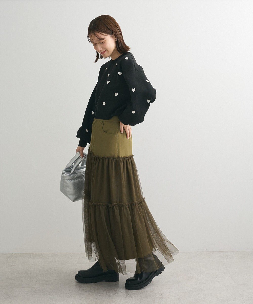 Green Parks ・ELENCARE DUE ハイブリットティアードスカート 