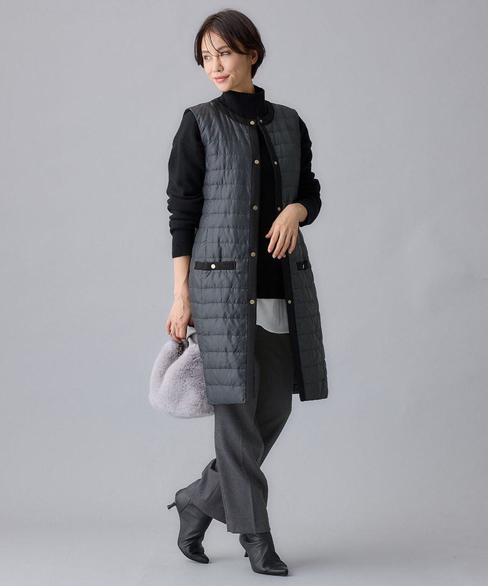 自由区 ウールサキソニーテーパード パンツ 