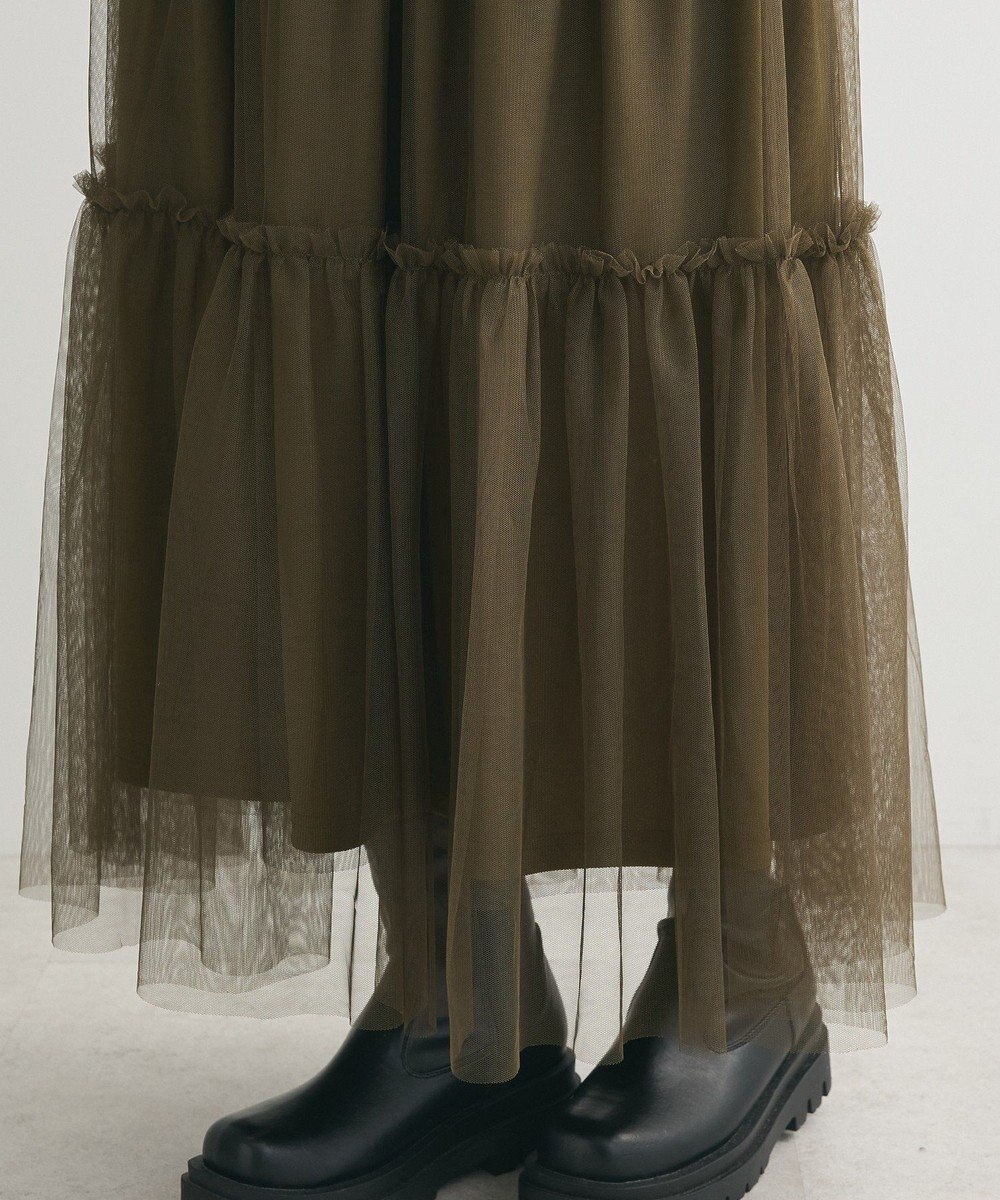 Green Parks ・ELENCARE DUE ハイブリットティアードスカート 