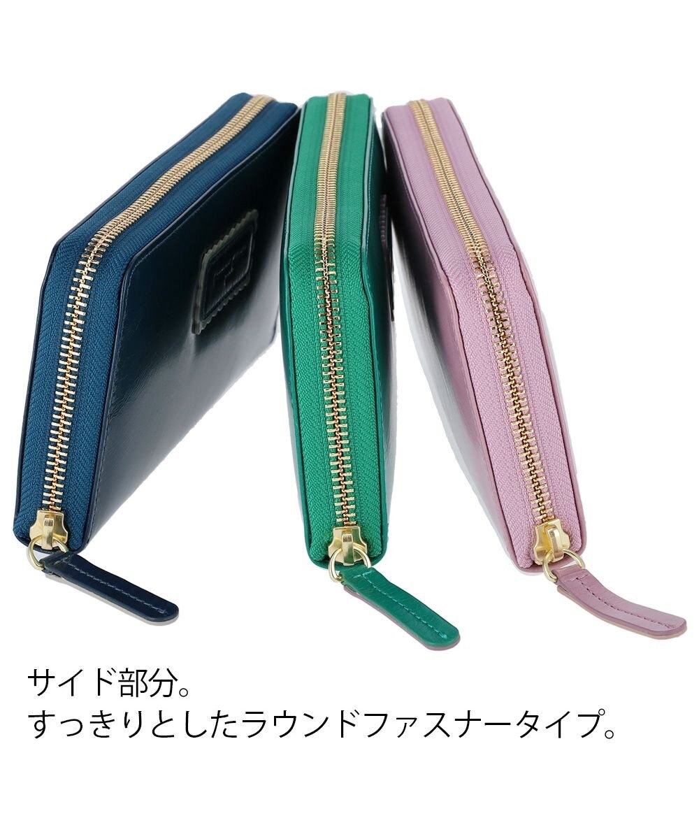tsumori chisato CARRY シンプルバイカラー ラウンドファスナー長財布 