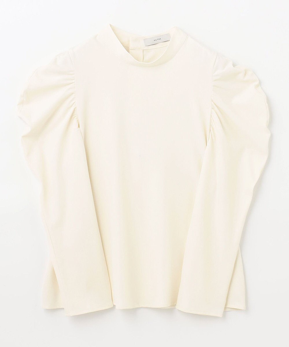 ANY タックボリュームブラウス 