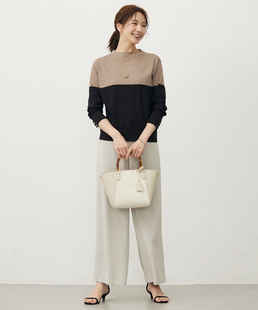 J.PRESS LADIES S Vis/Peスパーク カラーブロッキング ニット 