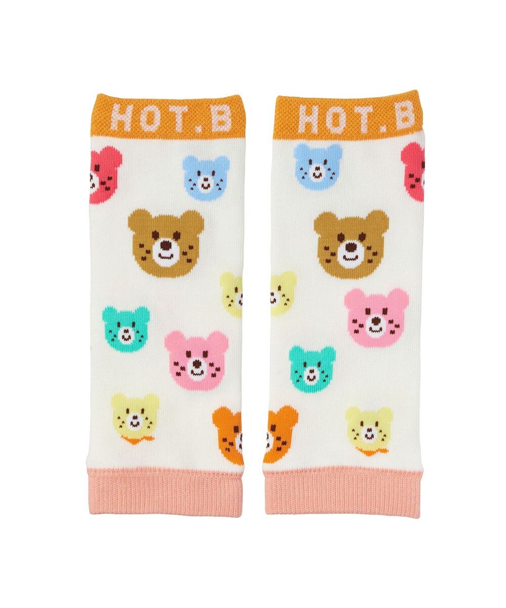 MIKI HOUSE HOT BISCUITS カラフルビーンズ 総柄レッグウォーマー 