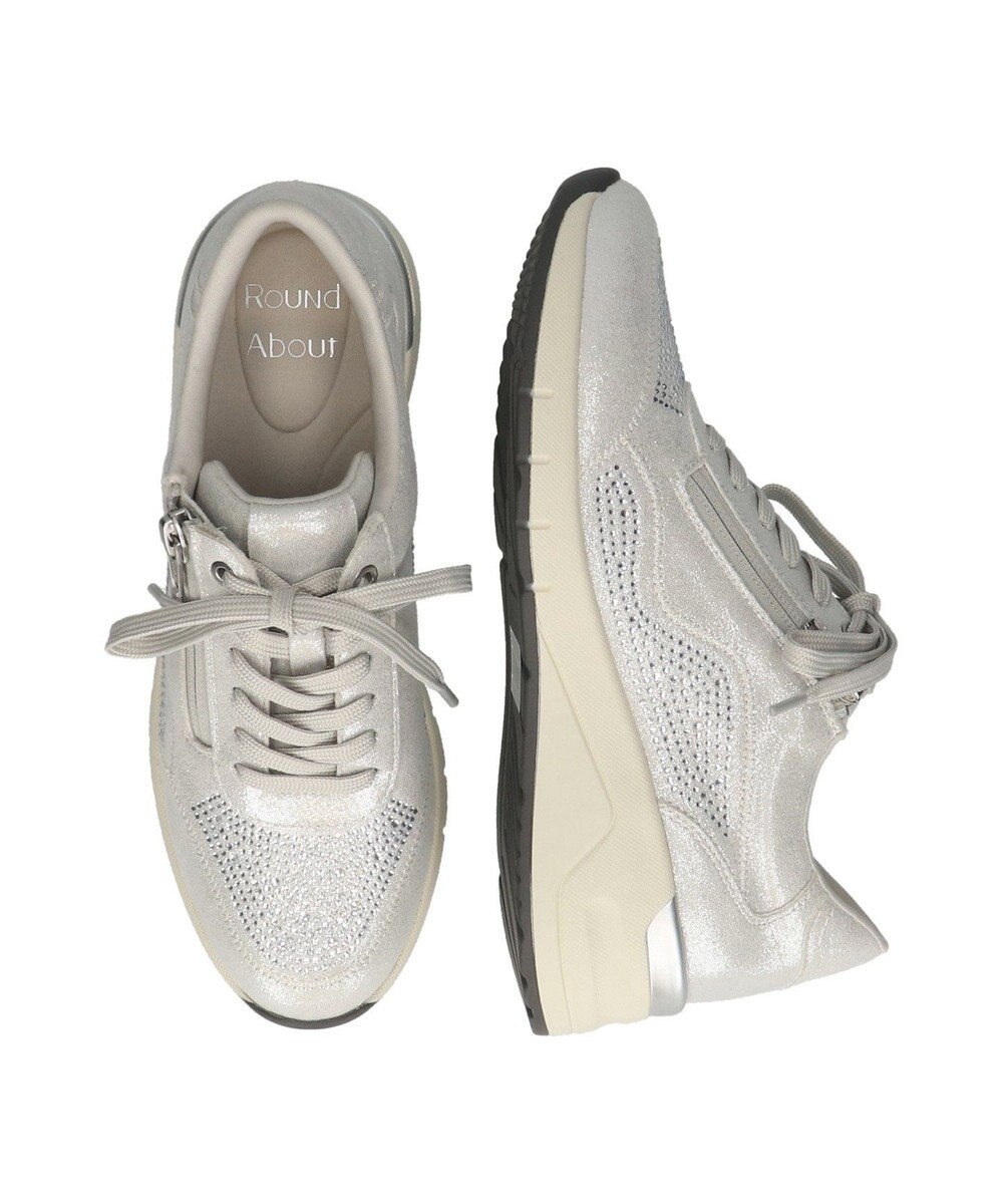 Bridget Birkin 【Round About】ラインストーンサイドジップスニーカー 