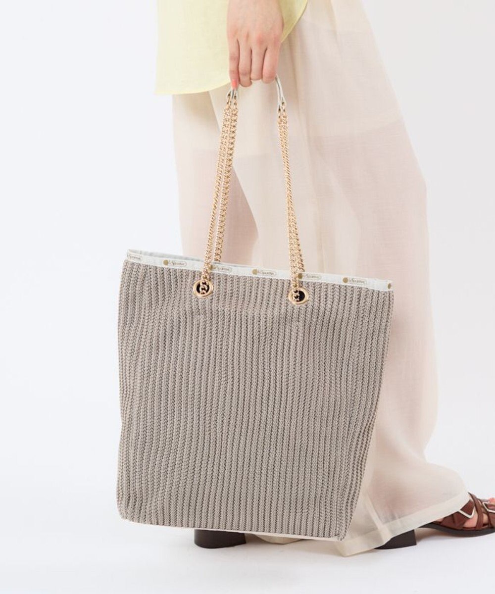 LeSportsac CHAIN CROCHET N/S TOTE/ベージュクロシェ 