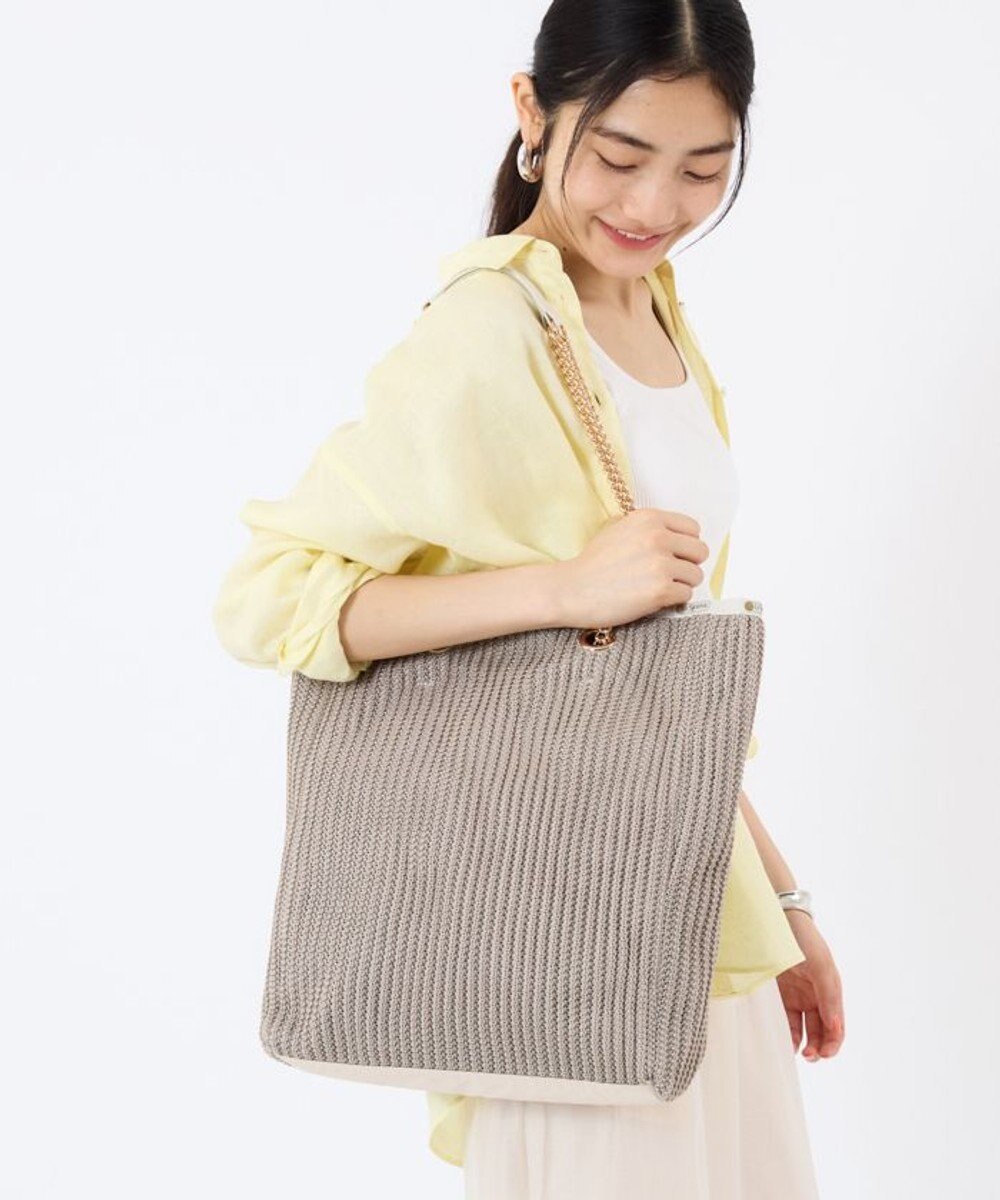 LeSportsac CHAIN CROCHET N/S TOTE/ベージュクロシェ 