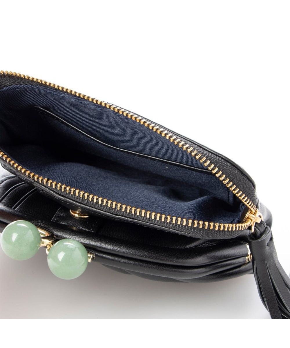 UNBILLION perche ジェムストーンがま口二つ折り財布 