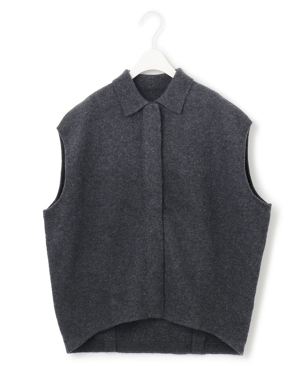 ICB ミルドウール ニットジレ 