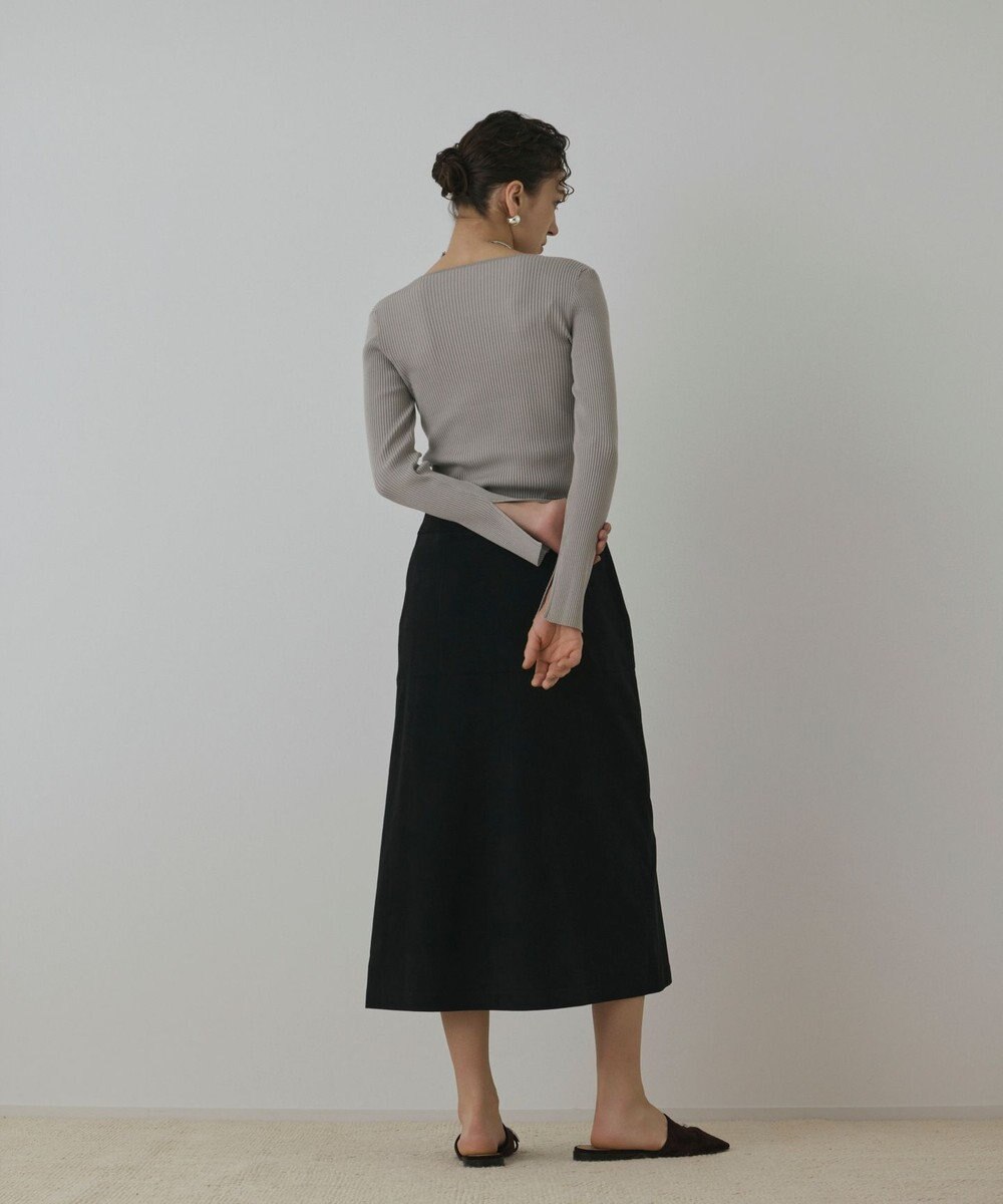 GRACE CONTINENTAL フェイクスウェードフレアスカート 