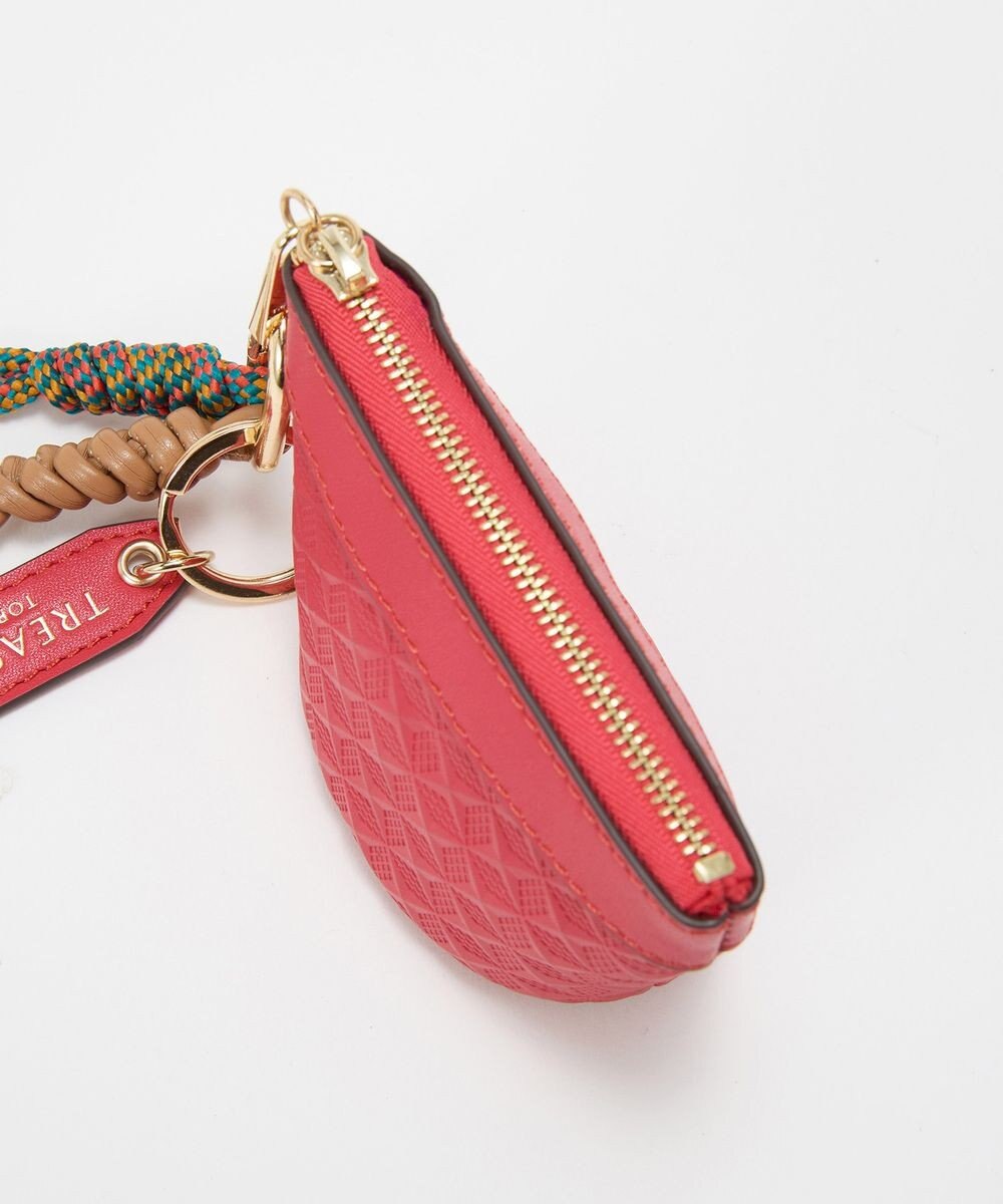 TOPKAPI 【TREASURE TOPKAPI】スムースレザー 幾何柄 マルチケース バッグチャーム 