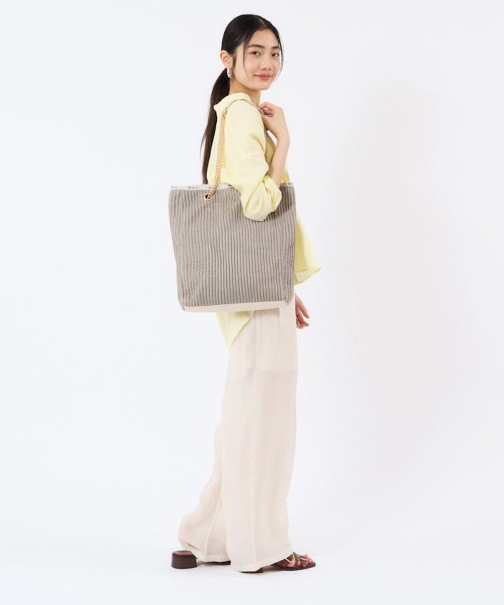 LeSportsac CHAIN CROCHET N/S TOTE/ベージュクロシェ 
