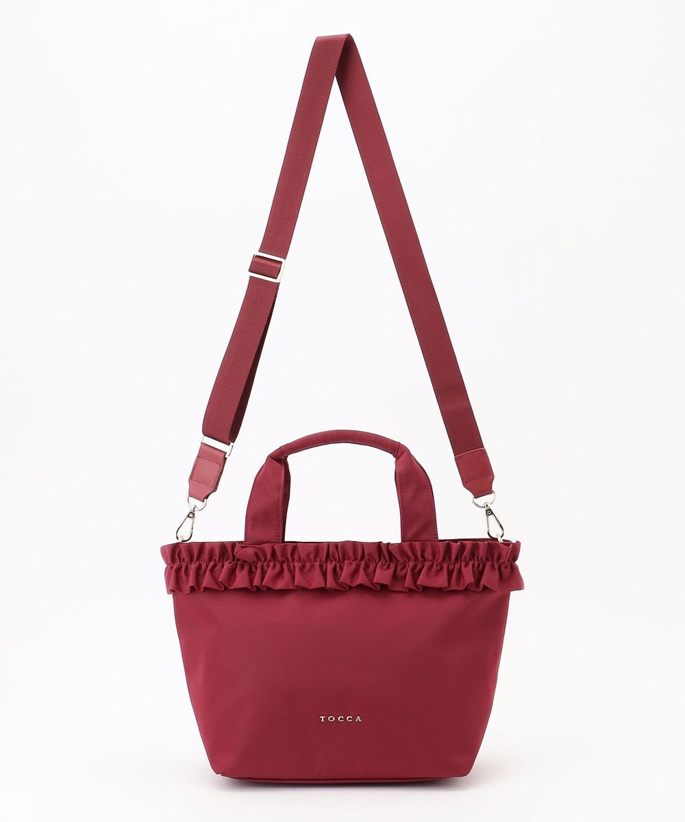 TOCCA 【ショルダー取り外し可能】FRILL GARLAND NYLONTOTE  トートバッグ 