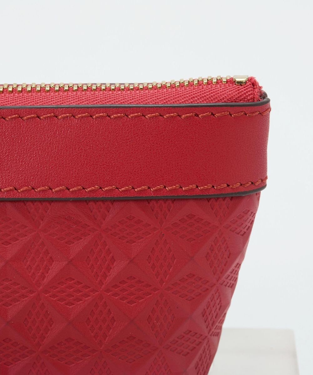 TOPKAPI 【TREASURE TOPKAPI】スムースレザー 幾何柄 マルチケース バッグチャーム 