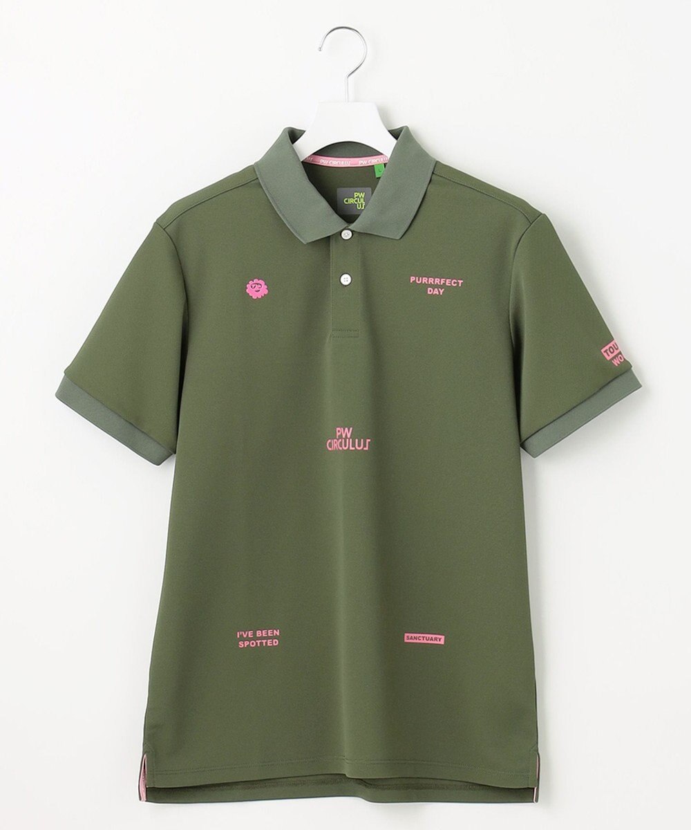 PW CIRCULUS 【MEN】【吸汗速乾】ベーシックカノコ ポロシャツ 