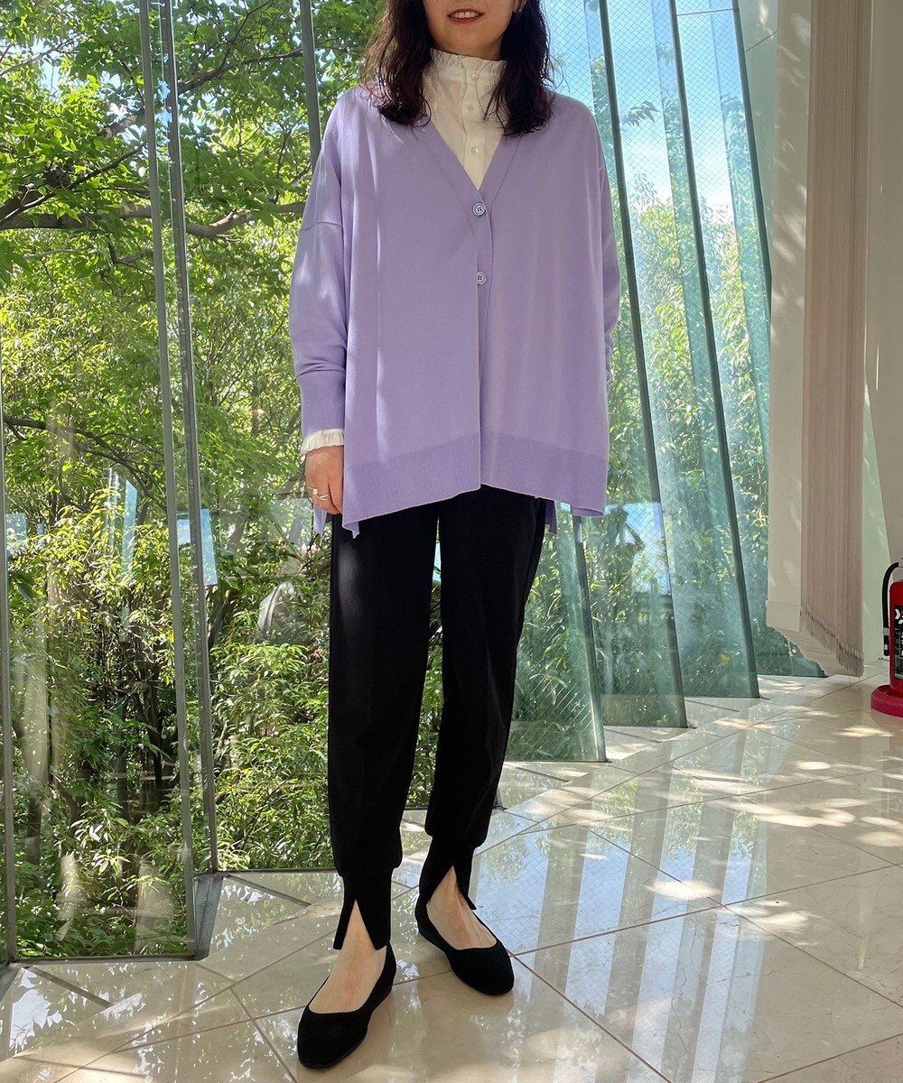 UNFILO スタイルアップニット カーディガン 