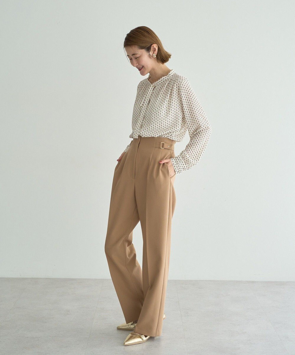 YECCA VECCA サイドベルテッドパンツ 