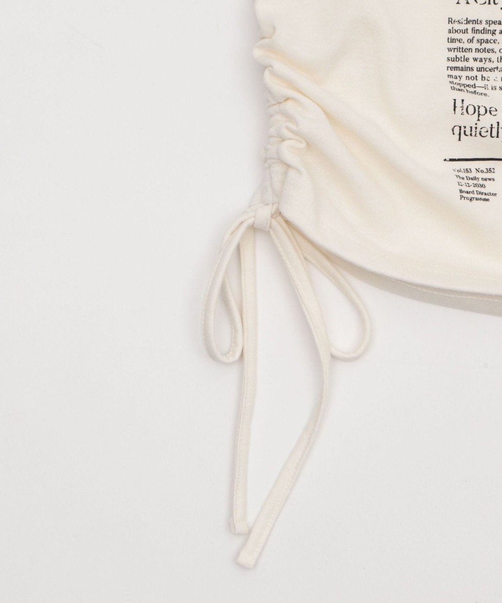 WEGO グラフィックショートサイドリボンドロストT 