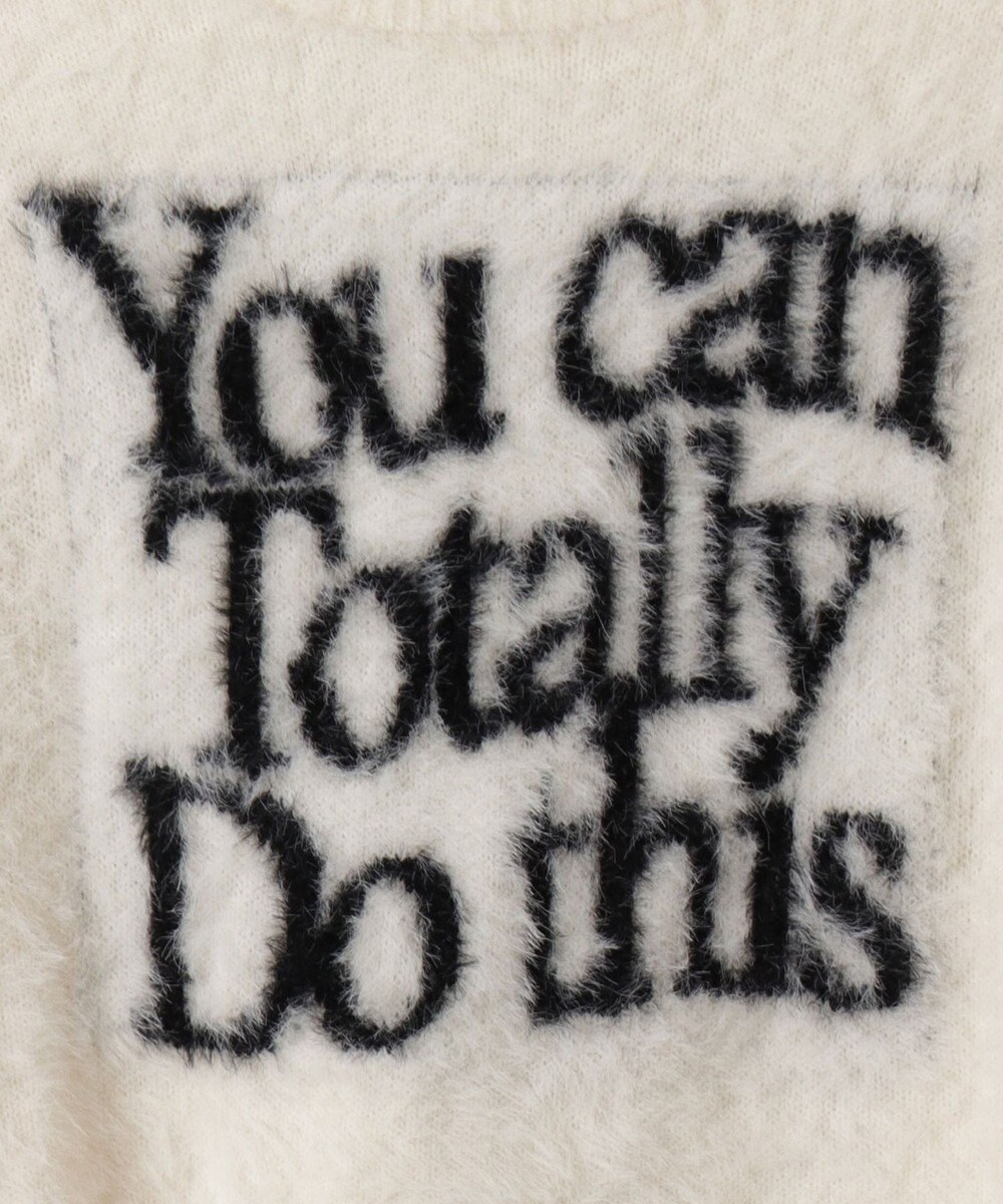 WEGO シャギーロゴコンパクトニット 