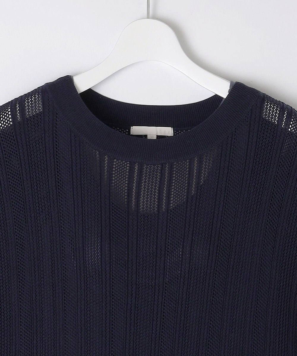 自由区 【ワコールコラボ】【カタログ掲載・洗える】レーシーニット ドレス 