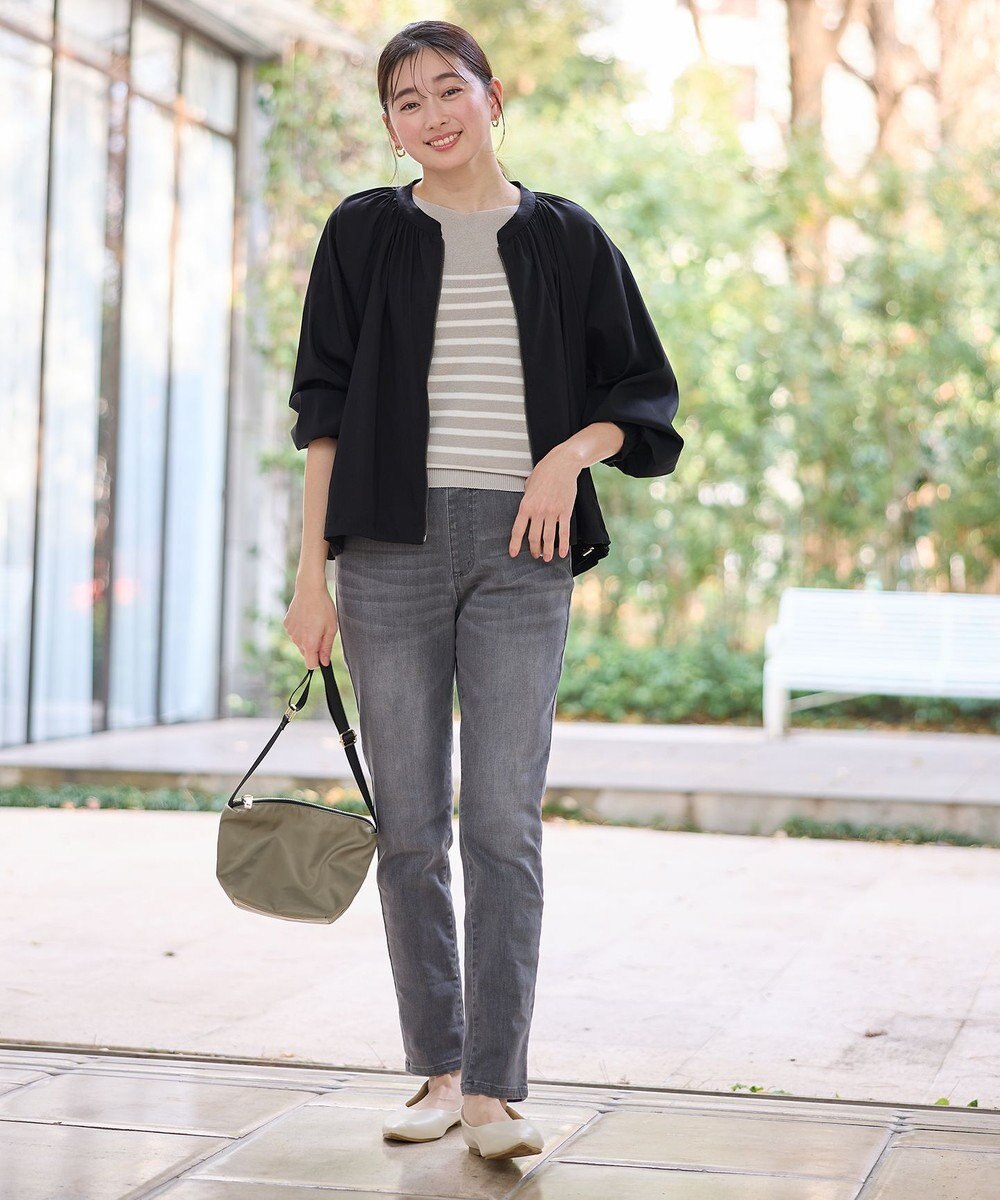 ANY 【洗濯機可/ウエストゴム/ストレッチ】ウルトライージーデニムパンツ 