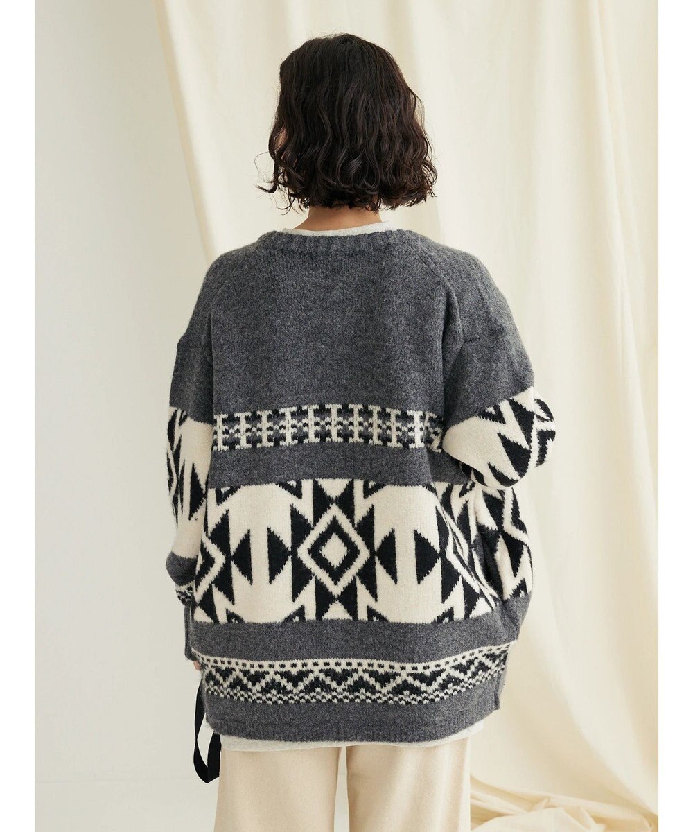 CRAFT STANDARD BOUTIQUE オルテガ柄ニットＺＩＰブルゾン 