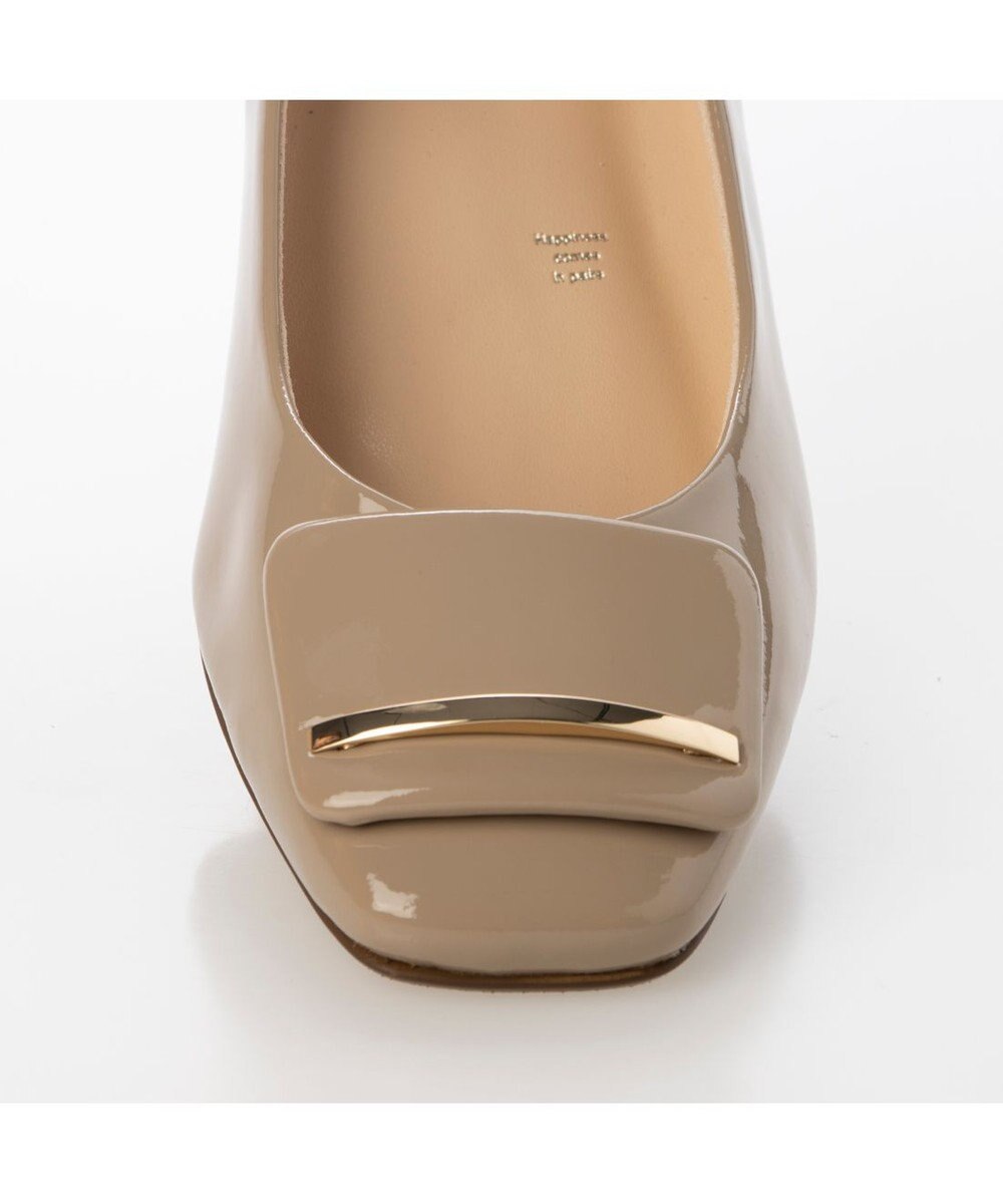 MODE ET JACOMO <MODE ET JACOMO>【レイン対応】バックルモチーフスクエアトゥパンプス 