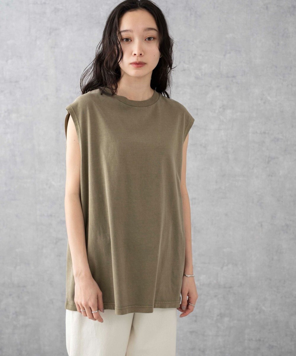 WEGO 【5色3サイズ展開/ユニセックス着用ITEM/洗える/綿100%】スリーブレスコットンT 