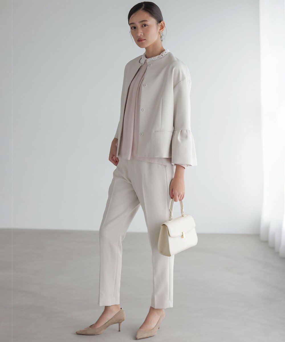 組曲 S 【WEB限定・2WAY】ジョーゼットシフォンレース襟 ブラウス 