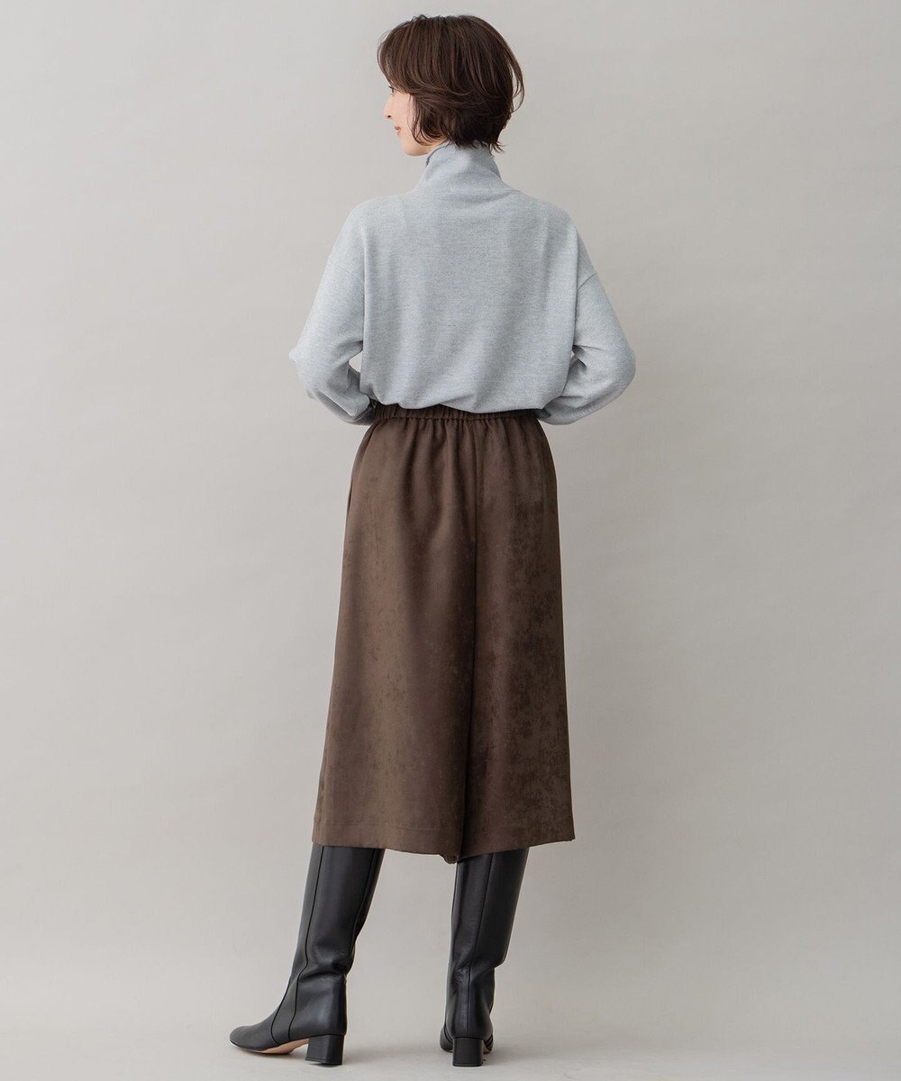 自由区 L 【洗える】ライトスエード キュロット 