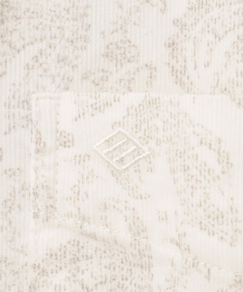 JOSEPH ABBOUD 【ソフトな着心地】ペイズリー柄 コーデュロイシャツ 