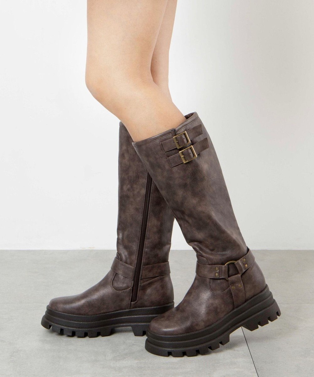 WEGO 厚底エンジニアロングブーツ 