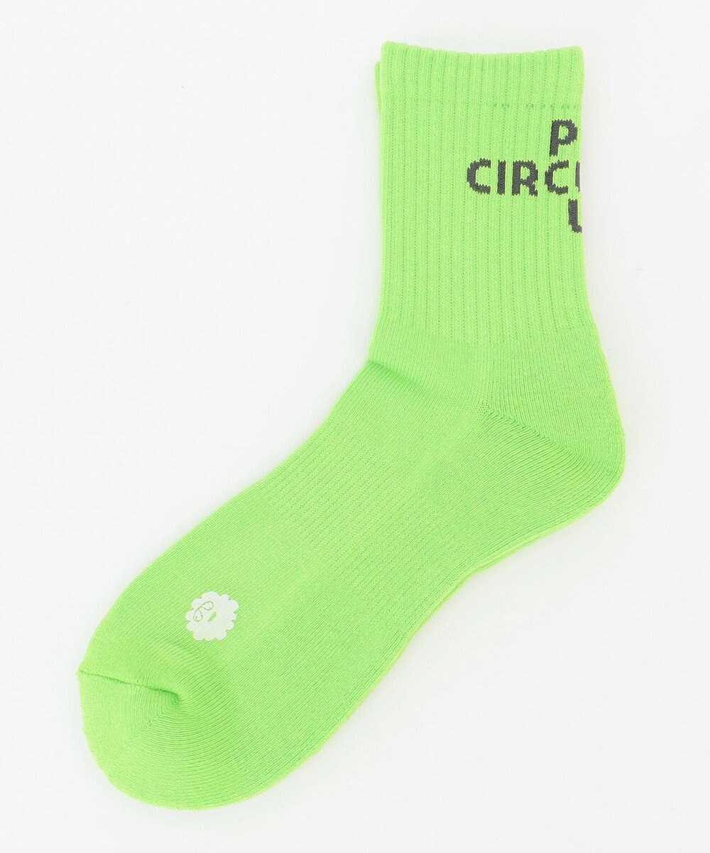 PW CIRCULUS 【MEN】【土踏まずをサポート】ロゴ ミドルソックス 