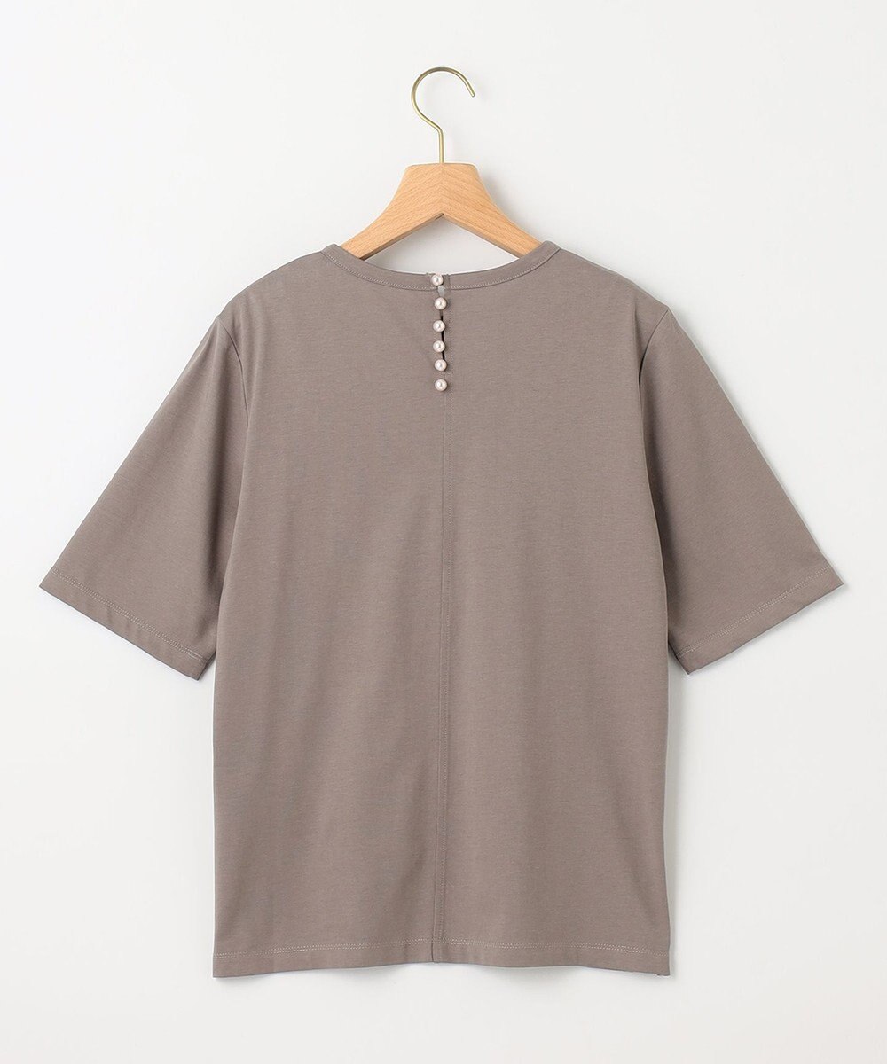 組曲 S 【汗ジミ防止・撥水】GIZAプレーティング天竺バックパール Tシャツ 