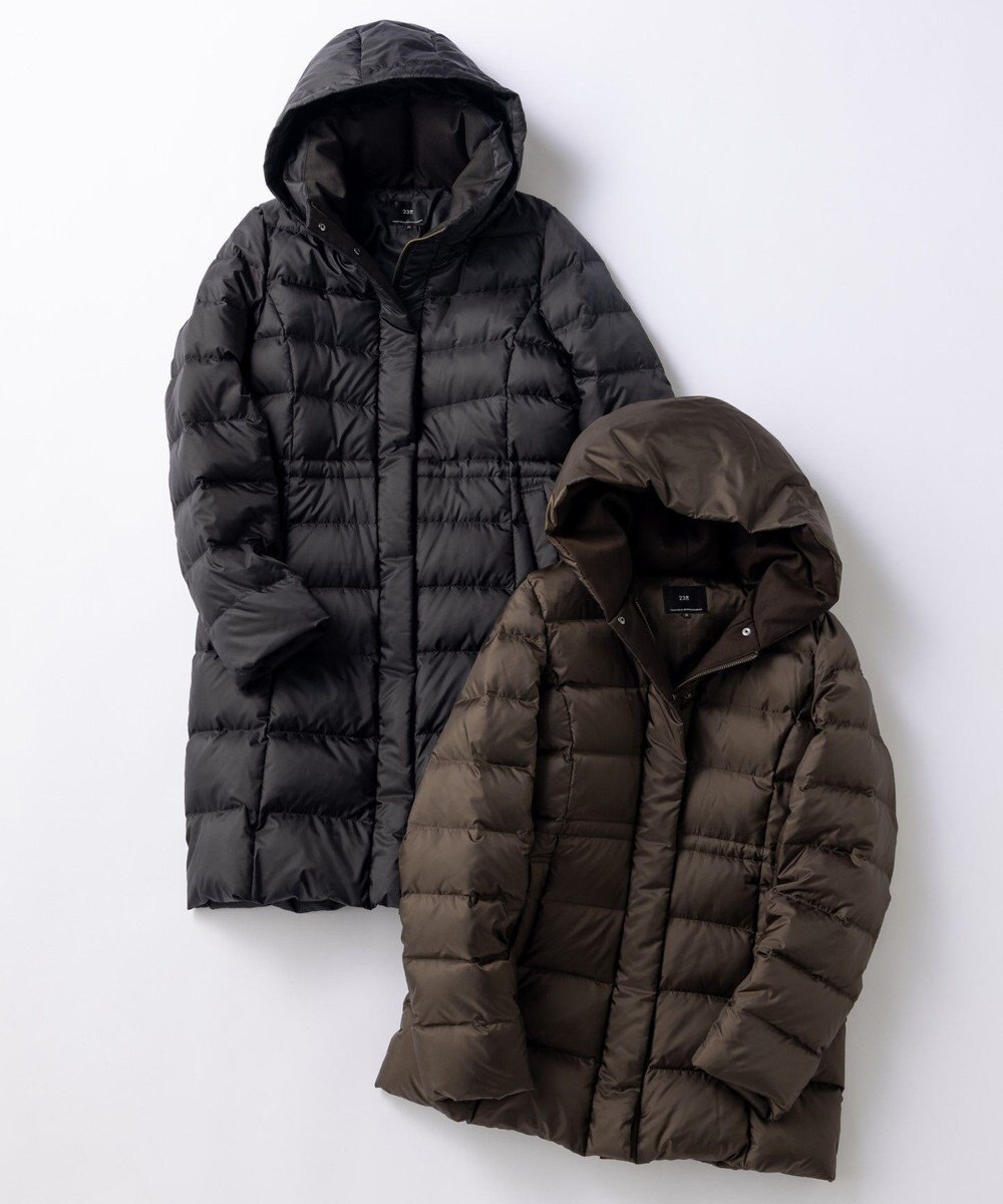 23区 S 【洗える】シレータフタ ロング ダウンコート 