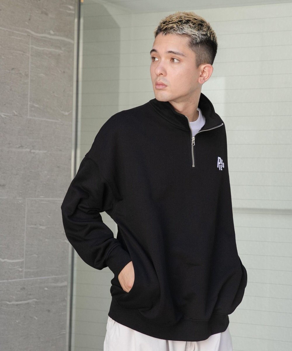 WEGO ヘビーウエイトハーフZIPワンポイントPO 