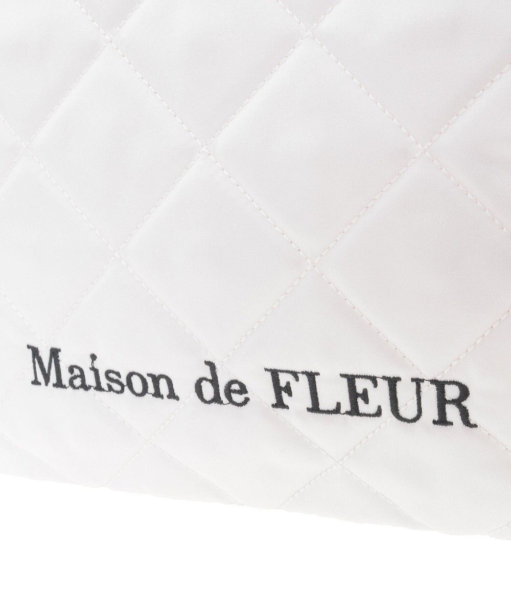 Maison de FLEUR コットンフリルスクエアトート 